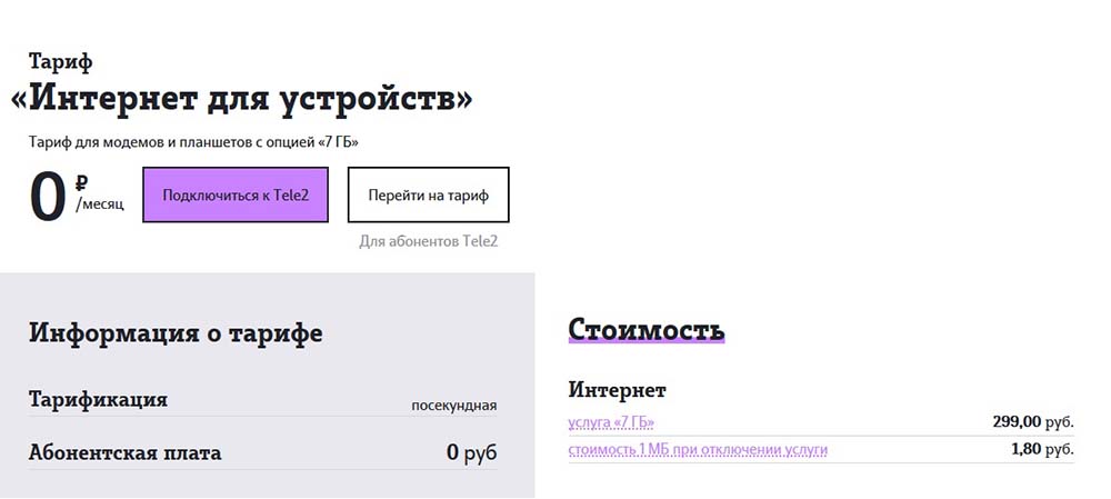 tele2 домашний интернет